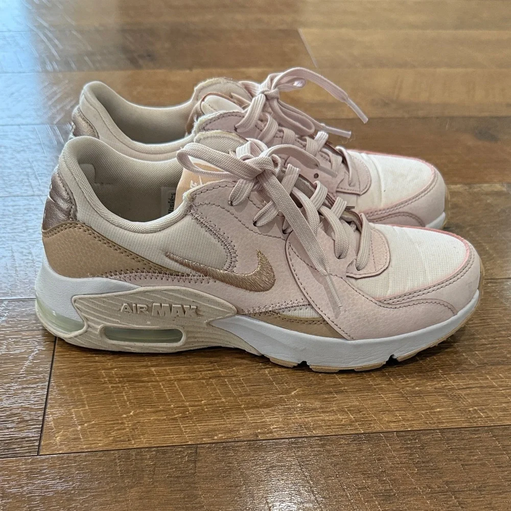 Nike Air Max Women's Sneakers - Light Pink and Beige